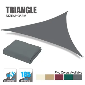 Sun Shade Sail Waterproof Outdoor Garden Patio Party Sunscreen Awing 3x3x3m Triangle Canopy 98% UV Block with Free Rope, Grey
Sun Shade Sail Waterproof Outdoor Garden Patio Party Sunscreen Awing 3x3x3m Triangle Canopy 98% UV Block with Free Rope, Grey
