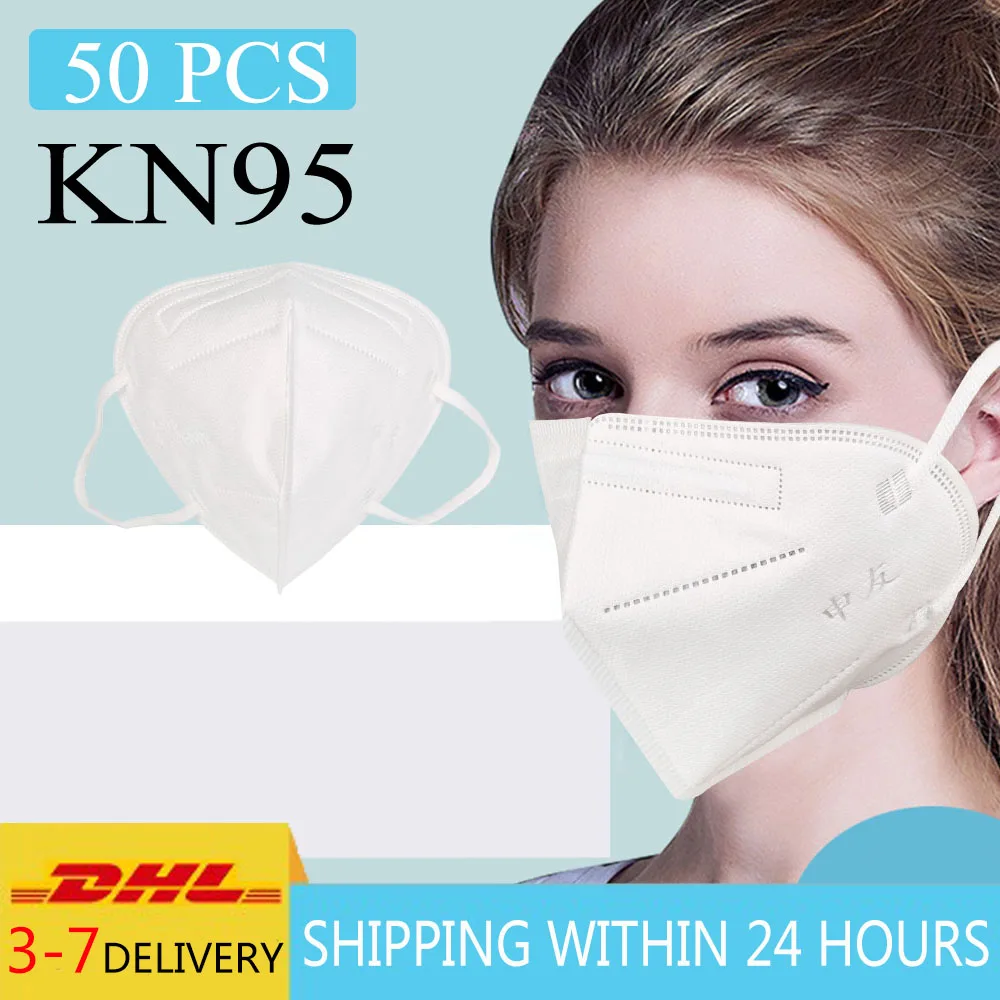 DHL Shipping 50Pcs Face Mask KN95 Anti Influenza Anti-fog Mouth Masks Kn95 95% Same Protective as KF94 FFP2 In Stock
DHL Shipping 50Pcs Face Mask KN95 Anti Influenza Anti-fog Mouth Masks Kn95 95% Same Protective as KF94 FFP2 In Stock