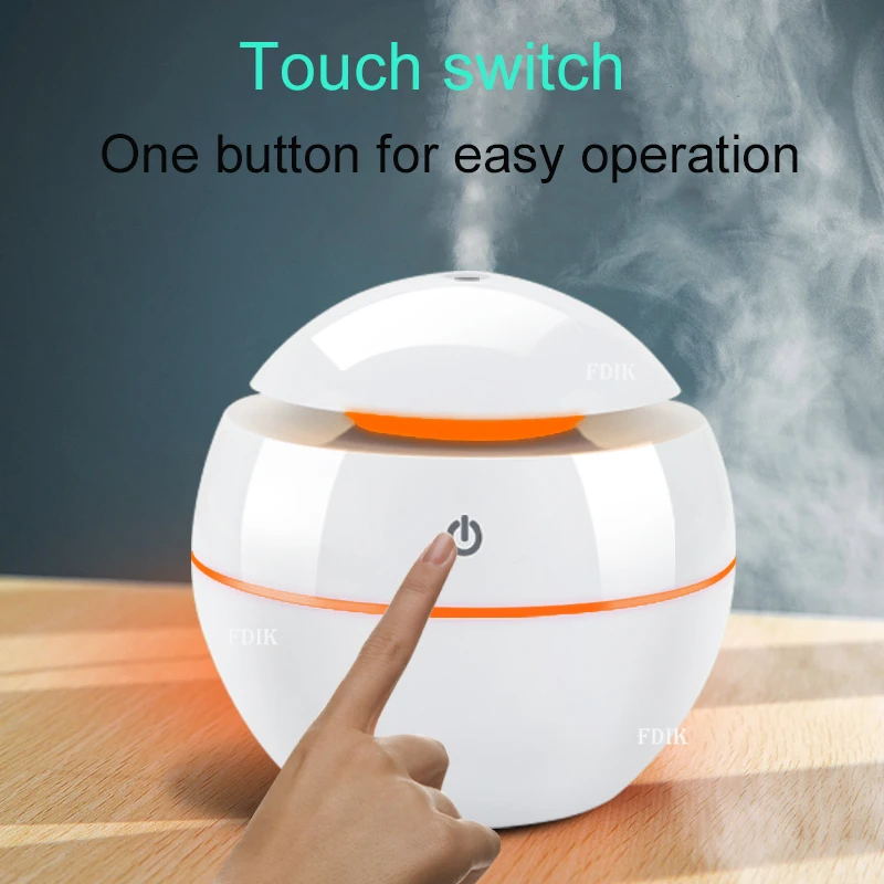 USB Aroma Essential Oil Diffuser Ultrasonic mini Humidifier Air 130ml Purifier 7 Color Change LED Night light for Office Home
USB Aroma Essential Oil Diffuser Ultrasonic mini Humidifier Air 130ml Purifier 7 Color Change LED Night light for Office Home