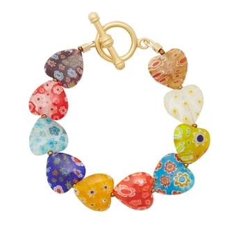 DM Luxury Heart-shaped Multicolor Plexiglass Bracelet Exquisite Rainbow bangle Ladies High Jewelry Party Wedding Valentines Day
DM Luxury Heart-shaped Multicolor Plexiglass Bracelet Exquisite Rainbow bangle Ladies High Jewelry Party Wedding Valentines Day