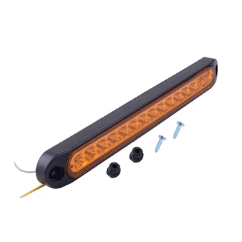 DWCX Universal 25 cm Trailer 9.8" Truck RV Amber 15-LED Sealed Stop Turn Signal Marker Tail Light Bar Plastic 
DWCX Universal 25 cm Trailer 9.8" Truck RV Amber 15-LED Sealed Stop Turn Signal Marker Tail Light Bar Plastic
