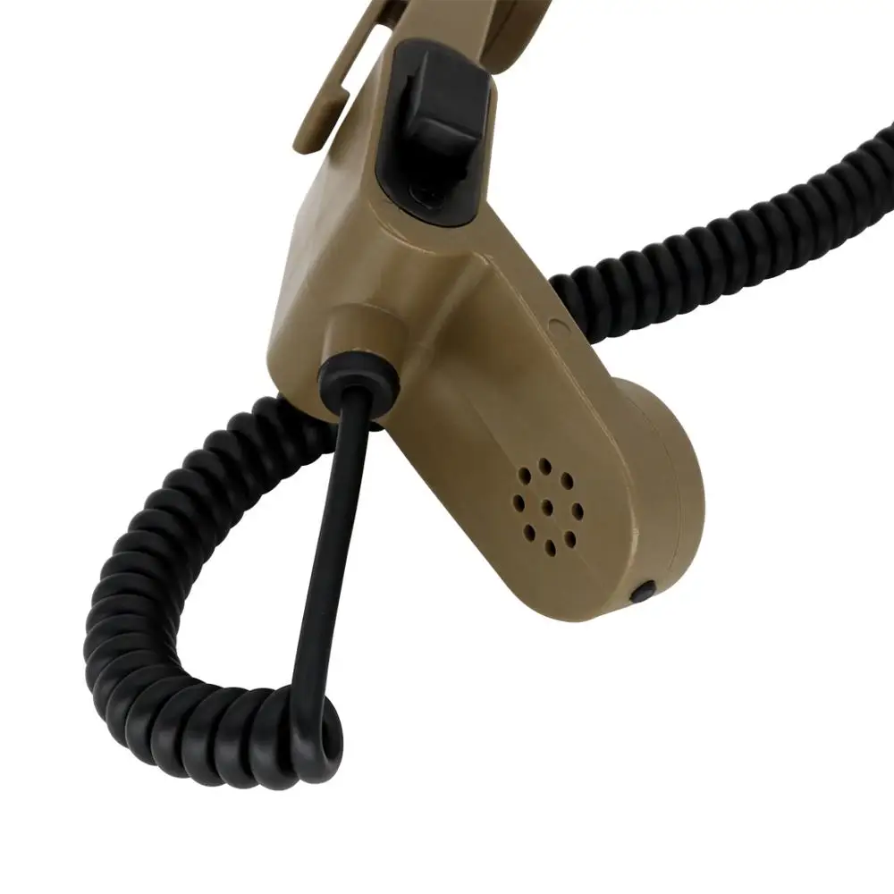 H250 Baofeng Kenwood walkie talkie 2 pin наплечный микрофон ptt военный ручной микрофон|Запчасти и