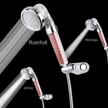 Shower Head Adjustable 3 Mode High Pressure Shower Head Handheld Water Shower Heads With Negative Ion Activated Ceramic Balls
Shower Head Adjustable 3 Mode High Pressure Shower Head Handheld Water Shower Heads With Negative Ion Activated Ceramic Balls