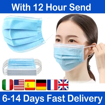 High quality Disposable Face Mask Non-woven 3 Layer Anti-Pollution Elastic Facial Masks Dust-Proof Haze Earloop Safety Masks flu
High quality Disposable Face Mask Non-woven 3 Layer Anti-Pollution Elastic Facial Masks Dust-Proof Haze Earloop Safety Masks flu