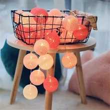 Fairy Lights 2.2M 20 LED Cotton Ball Garland String Lights Outdoor Decoration Valentine Wedding Holiday Christmas Lighting Decor
Fairy Lights 2.2M 20 LED Cotton Ball Garland String Lights Outdoor Decoration Valentine Wedding Holiday Christmas Lighting Decor