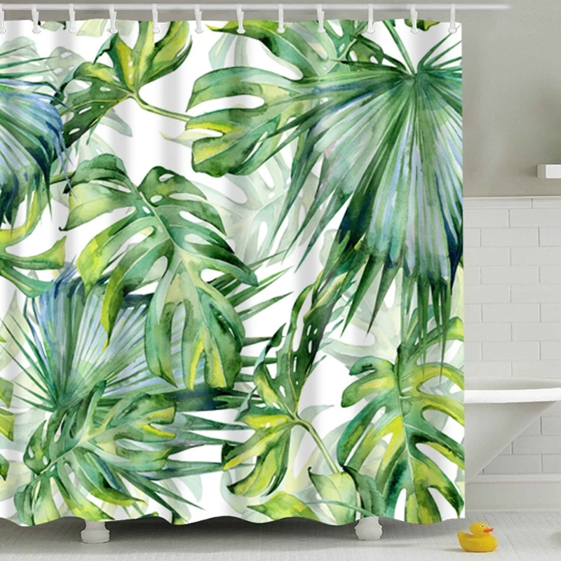 Nordic Style Digital Printing Polyester Waterproof Shower Curtain Tropical Plants Banana Leaf Pattern Shower Curtains
Nordic Style Digital Printing Polyester Waterproof Shower Curtain Tropical Plants Banana Leaf Pattern Shower Curtains