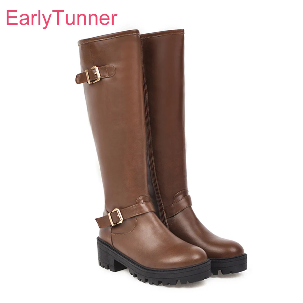 2019 Brand New Fashion Black Brown Black Women Knee High Riding Boots Chunky Heels Lady Nude Shoes EH508 Plus Big Size 10 43 46
2019 Brand New Fashion Black Brown Black Women Knee High Riding Boots Chunky Heels Lady Nude Shoes EH508 Plus Big Size 10 43 46