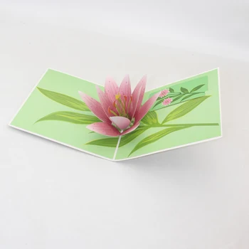 3D Handmade Color Print Blossom Lily Flower Paper Greeting Cards PostCard Thanksgiving Mother's Day Birthday Creative Gift
3D Handmade Color Print Blossom Lily Flower Paper Greeting Cards PostCard Thanksgiving Mother's Day Birthday Creative Gift