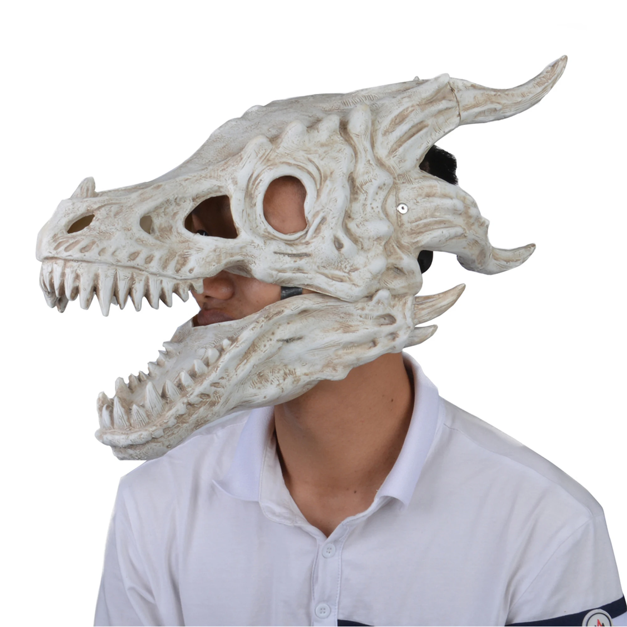 2021 Halloween New Mask Dragon Bone with a Moving Mouth Simulation Modeling Party Decoration Fashion Headgear
2021 Halloween New Mask Dragon Bone with a Moving Mouth Simulation Modeling Party Decoration Fashion Headgear