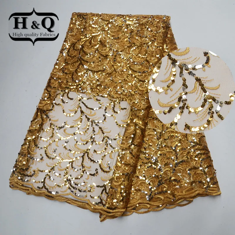 High Quality African Net Lace Fabric French Tulle Lace Fabric with Sequins Embroidered 5 Yards Glitter Lace Fabric For Clothing
High Quality African Net Lace Fabric French Tulle Lace Fabric with Sequins Embroidered 5 Yards Glitter Lace Fabric For Clothing