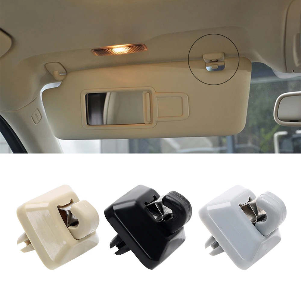 LEEPEE Car Sun Visor Hook Plastic Cap 