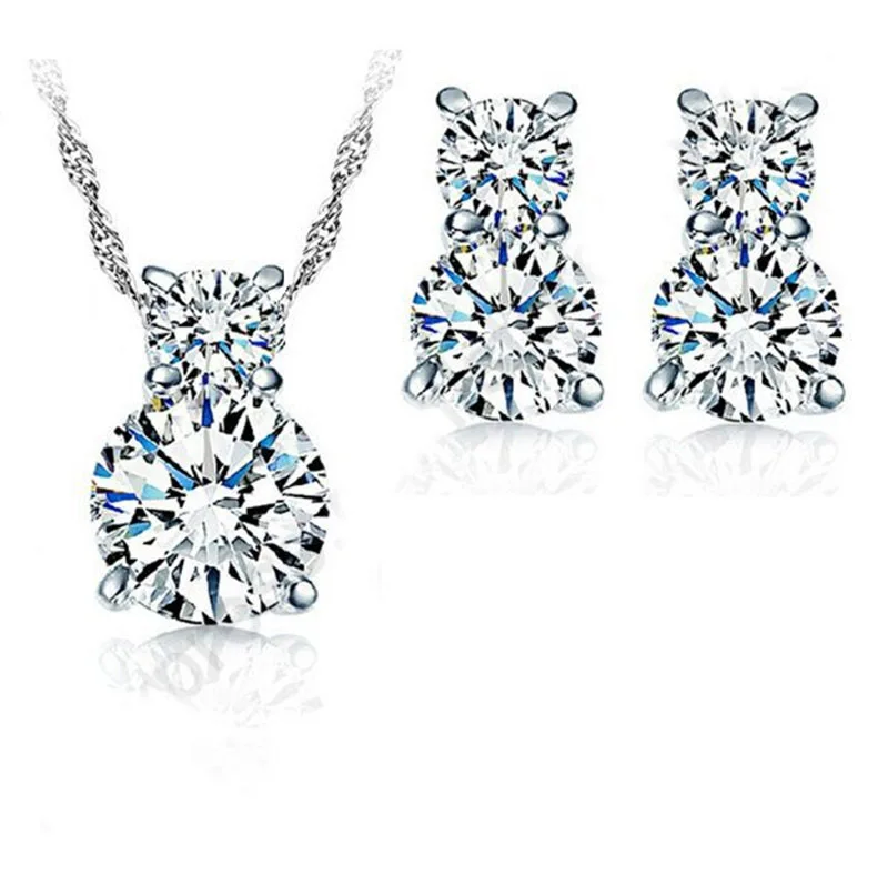 Комплект из колье и серёг серебра 925 пробы|jewelry sets|womens jewellery setjewellery set |