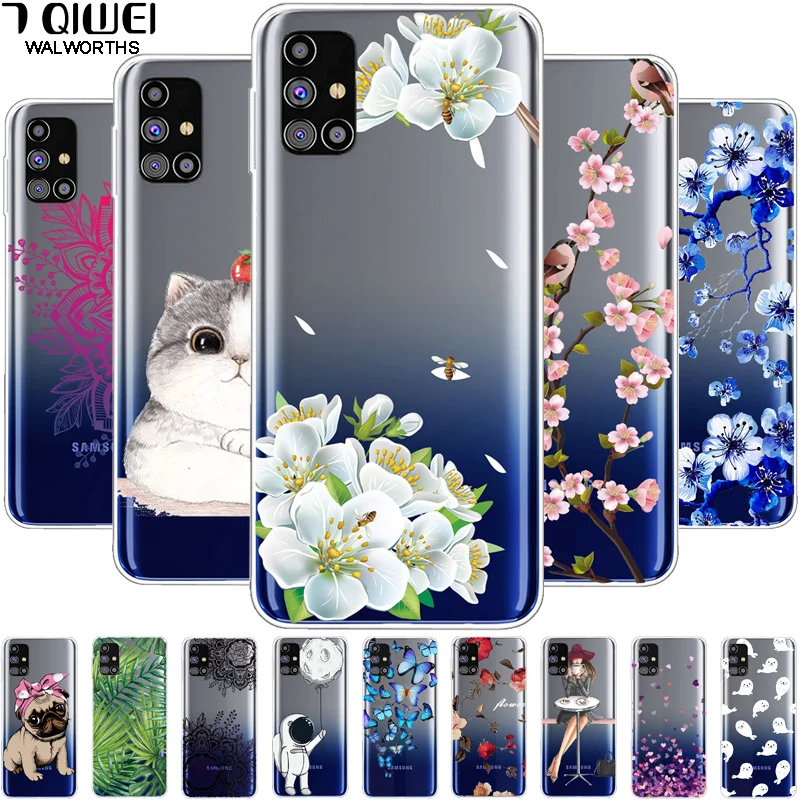 Чехол для Samsung A51 A71 A31 прозрачный мягкий чехол Siilcone чехлы Galaxy A41 из ТПУ телефонов |