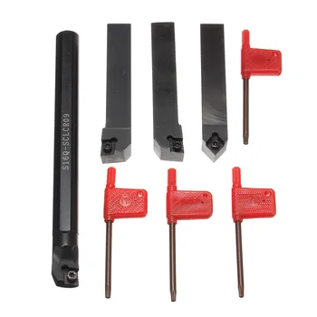 New 4Set 16mm SCLCR Lathe Turning Tool Holder Boring Bar +4 pcs T15 Wrenches S16Q-SCLCR09/SCLCR1616H09/SCLCL1616H09/SCMCN1616H09
New 4Set 16mm SCLCR Lathe Turning Tool Holder Boring Bar +4 pcs T15 Wrenches S16Q-SCLCR09/SCLCR1616H09/SCLCL1616H09/SCMCN1616H09