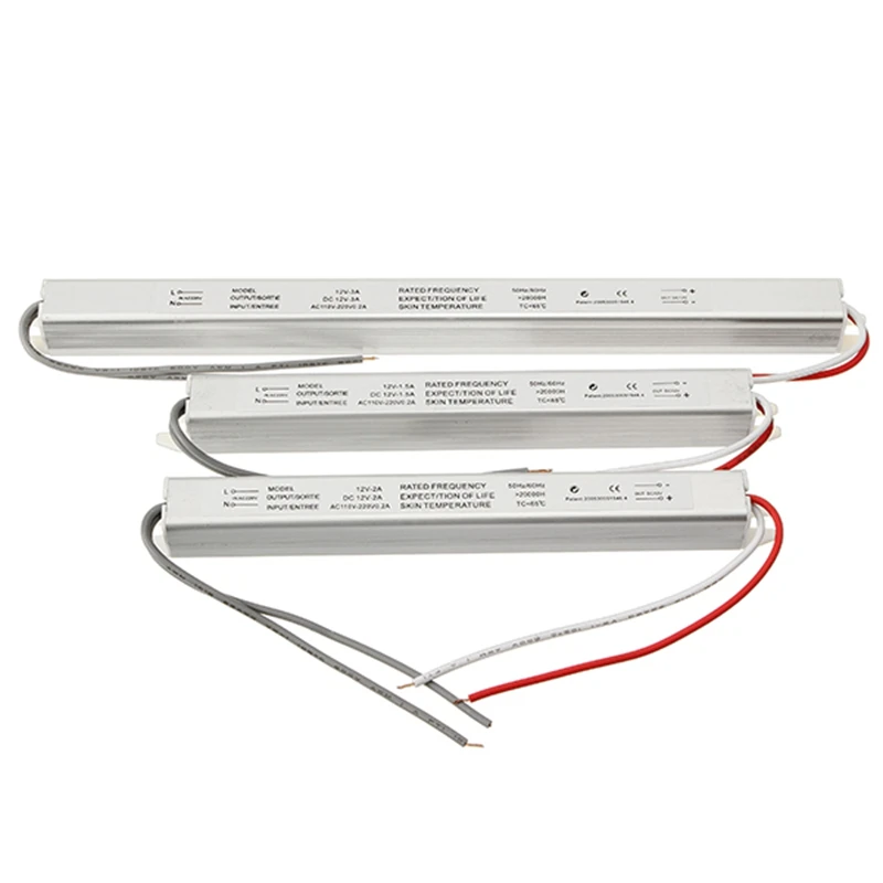 LED Driver 12V 1.5A 2A 3A 5A Ultrathin Switching Power Supply Lighting Transformer 18W 24W 36W 48W 60W for LED Strip Light Box
LED Driver 12V 1.5A 2A 3A 5A Ultrathin Switching Power Supply Lighting Transformer 18W 24W 36W 48W 60W for LED Strip Light Box