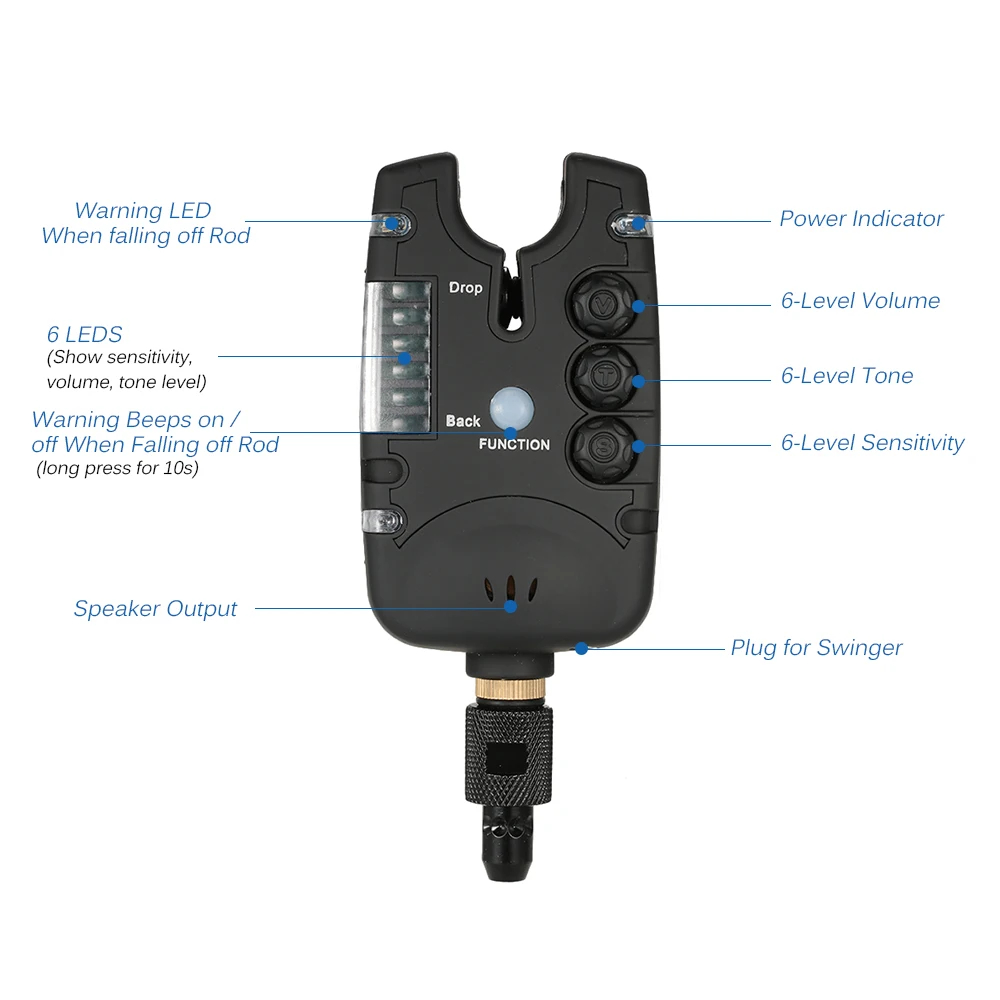 Carp Wireless Fishing Alarm Fishing Alerts Bite Alarm Pesca Electronic with 4 1 Transmitter Fishing Tackles LED Swinger
Carp Wireless Fishing Alarm Fishing Alerts Bite Alarm Pesca Electronic with 4 1 Transmitter Fishing Tackles LED Swinger