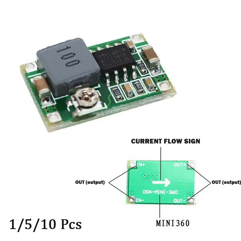 Mini 360 model airplane power supply step-down module - power supply module car power supply
Mini 360 model airplane power supply step-down module - power supply module car power supply