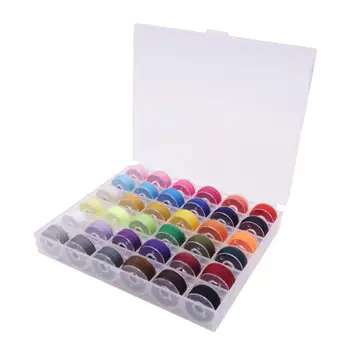 36Pcs Transparent Sewing Machine Bobbins With line Spools Empty Spools Plastic Storage Box For Home Sewing Accessories Tools
36Pcs Transparent Sewing Machine Bobbins With line Spools Empty Spools Plastic Storage Box For Home Sewing Accessories Tools
