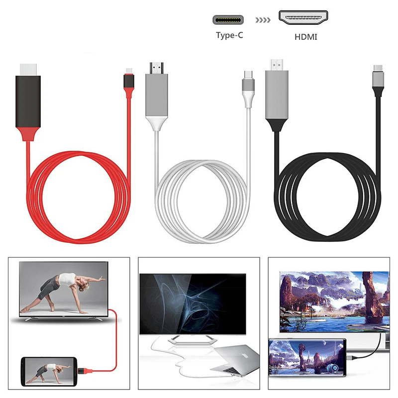 4K HD 1080P USB 3.1 Type C To HDMI Adapter 2M Aux Cable for MacBook for Samsung Galaxy S9 / S8 / Note 9 for Huawei Usb C Hdmi
4K HD 1080P USB 3.1 Type C To HDMI Adapter 2M Aux Cable for MacBook for Samsung Galaxy S9 / S8 / Note 9 for Huawei Usb C Hdmi