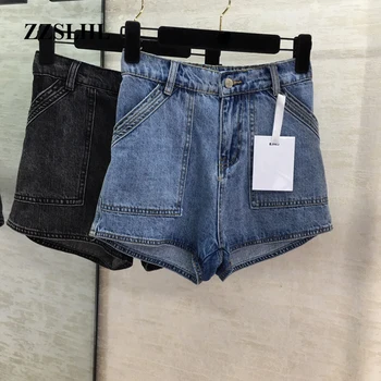 2020 Summer New Women Fashion High waist Big Pockage Decoration Temperament Washed Elastic waist Wide Leg Denim Shorts
2020 Summer New Women Fashion High waist Big Pockage Decoration Temperament Washed Elastic waist Wide Leg Denim Shorts