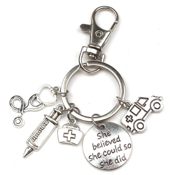 New Fashion Doctor Aid Kit Mini Syringe Thermometer Ambulance Dentist Angel Stethoscope Keychain Medicine Graduate Gift Souvenir
New Fashion Doctor Aid Kit Mini Syringe Thermometer Ambulance Dentist Angel Stethoscope Keychain Medicine Graduate Gift Souvenir