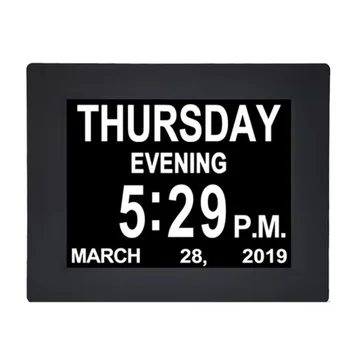 8 inch Large LED Digital Display Clock LCD Alarm Week Date Calendar Weather in English Spanish French 8 languages
8 inch Large LED Digital Display Clock LCD Alarm Week Date Calendar Weather in English Spanish French 8 languages