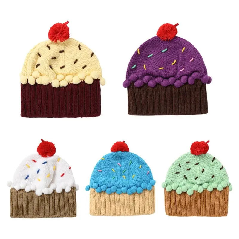Toddler Kids Cute Contrast Color Cupcake Shaped Knitted Hat with Pompom Ball Boys Girls Outdoor Winter Warm Beanie Cap for 3-8T
Toddler Kids Cute Contrast Color Cupcake Shaped Knitted Hat with Pompom Ball Boys Girls Outdoor Winter Warm Beanie Cap for 3-8T
