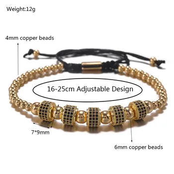 Multiple colors copper micro-inlaid zircon copper bead charms adjustable bracelet for unisex wedding birthday gift daily jewelry
Multiple colors copper micro-inlaid zircon copper bead charms adjustable bracelet for unisex wedding birthday gift daily jewelry
