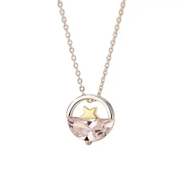 Star and Moon Necklace Series Korean Light Luxury Fashion Diamond Clavicle Chain Temperament Personality Sterling Silver Pendant 
Star and Moon Necklace Series Korean Light Luxury Fashion Diamond Clavicle Chain Temperament Personality Sterling Silver Pendant