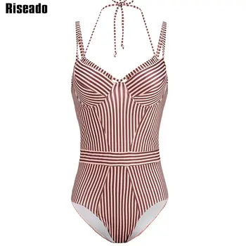 Riseado One Piece Swimsuit Striped Printing Push Up Swimwear Women Sexy Halter Swimsuits Beachwear Bandage Bathing Suits
Riseado One Piece Swimsuit Striped Printing Push Up Swimwear Women Sexy Halter Swimsuits Beachwear Bandage Bathing Suits