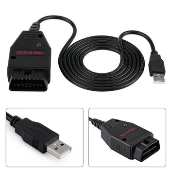 Diagnostic line VAG K+CAN Commander Software version 1.4 Diagnostic Cable diagnose via CAN and Special function via K-Line
Diagnostic line VAG K+CAN Commander Software version 1.4 Diagnostic Cable diagnose via CAN and Special function via K-Line