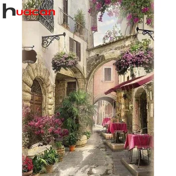 Huacan Diamond Painting Street Full Square/Round New Arrival House Diamond Embroidery Sale Landscape Decor For Home 
Huacan Diamond Painting Street Full Square/Round New Arrival House Diamond Embroidery Sale Landscape Decor For Home