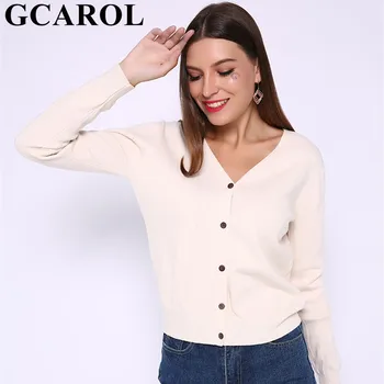 GCAROL New Women V Neck Cardigan Single Breasted Coarse Stripes Design Short Sweater Stretch OL Basic Render Knit Jacket
GCAROL New Women V Neck Cardigan Single Breasted Coarse Stripes Design Short Sweater Stretch OL Basic Render Knit Jacket
