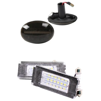 2Pcs Car Led Dynamic Side Mark Turn Signal Light & 2Pcs LED Number License Plate Light for BMW Mini Cooper R56 2006-2012
2Pcs Car Led Dynamic Side Mark Turn Signal Light & 2Pcs LED Number License Plate Light for BMW Mini Cooper R56 2006-2012