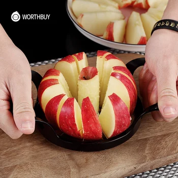 WORTHBUY Creative Apple Cutter Zinc Alloy Vegetable Fruit Cutter Slicer With Stainless Steel Blade Kitchen Fruit Vegetable Tools 
WORTHBUY Creative Apple Cutter Zinc Alloy Vegetable Fruit Cutter Slicer With Stainless Steel Blade Kitchen Fruit Vegetable Tools