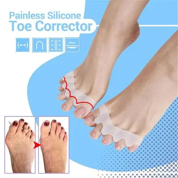 1pair Painless Silicone Toe Corrector Gel Toe Separators Stretchers Alignment Overlapping Toes Orthotics Hammer Orthopedic
1pair Painless Silicone Toe Corrector Gel Toe Separators Stretchers Alignment Overlapping Toes Orthotics Hammer Orthopedic