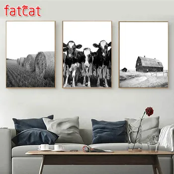 FATCAT Cows farm landscape 5D Diy Diamond Painting Triptych full drill mosaic diamond Embroidery Sale Wall Decoration AE1408 
FATCAT Cows farm landscape 5D Diy Diamond Painting Triptych full drill mosaic diamond Embroidery Sale Wall Decoration AE1408