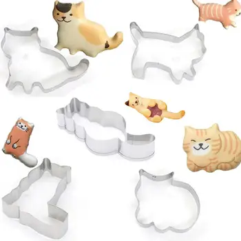 Cat Shaped Cookie Cutter Stainless Steel Biscuits Maker Cookies Embossing Mold Baking Mold Cookies Baking Tool
Cat Shaped Cookie Cutter Stainless Steel Biscuits Maker Cookies Embossing Mold Baking Mold Cookies Baking Tool