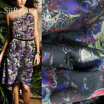 High grade American multi-color butterfly jacquard brocade fabric for dress coat jacquard tissue tela medium thickness SP2154
High grade American multi-color butterfly jacquard brocade fabric for dress coat jacquard tissue tela medium thickness SP2154