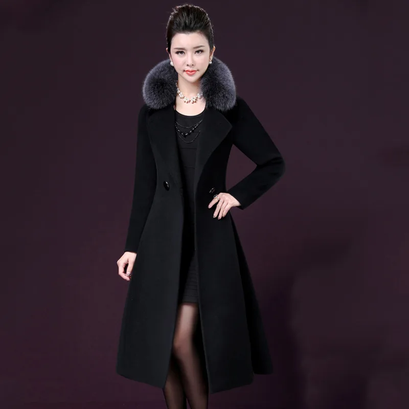 Autumn & Winter New Style Middle-aged Women Dress Woolen Jacket Mid-length Middle-aged Women's Winter Woolen Cloth Fashion Fur C
Autumn & Winter New Style Middle-aged Women Dress Woolen Jacket Mid-length Middle-aged Women's Winter Woolen Cloth Fashion Fur C