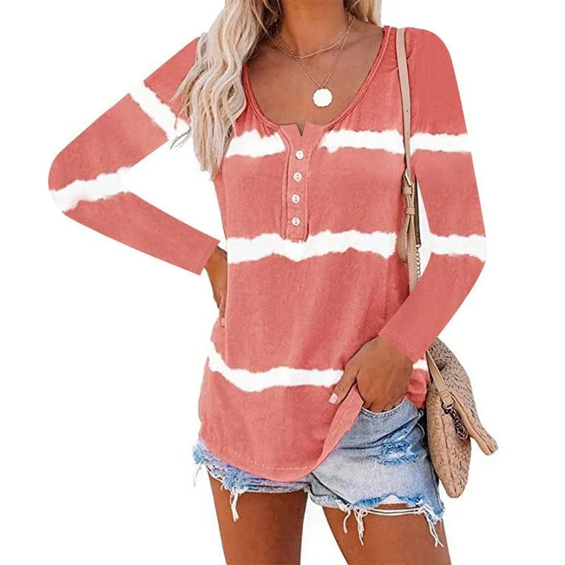 In the autumn of 2020 the long-sleeve t-shirts printed by new European and American cross-border women are hot sellers
In the autumn of 2020 the long-sleeve t-shirts printed by new European and American cross-border women are hot sellers