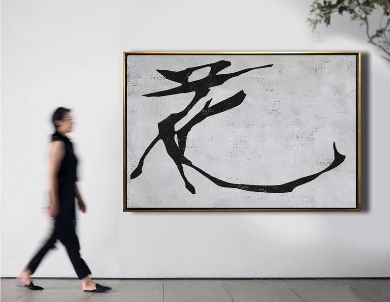Contemporary Painting Large Minimal Canvas Art Artwork Wall Painting Canvas Painting Black White Painting Abstract Art
Contemporary Painting Large Minimal Canvas Art Artwork Wall Painting Canvas Painting Black White Painting Abstract Art