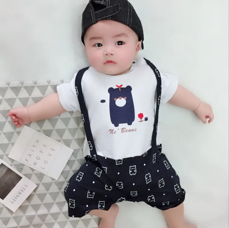 0-1-Year-Old Summer Infants Male Baby Mock Two-Piece Jumpsuit Romper Baby BOY Handsome ROM
0-1-Year-Old Summer Infants Male Baby Mock Two-Piece Jumpsuit Romper Baby BOY Handsome ROM