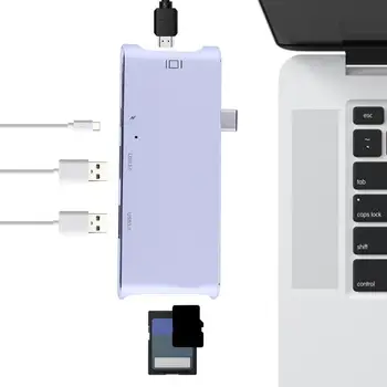 7 in 1 USB-C 3.1 to 2 USB 3.0 HUB+ SD/TF Card Reader with 4K HDMI+ PD charging Port for Macbook Pro/Google Notebook/DELL XPS
7 in 1 USB-C 3.1 to 2 USB 3.0 HUB+ SD/TF Card Reader with 4K HDMI+ PD charging Port for Macbook Pro/Google Notebook/DELL XPS