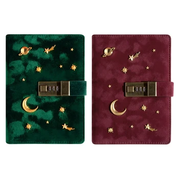 B6 Suede Travel Notebook with Combination Lock Password Moon Star Agenda Diary Journal Notepad Stationery
B6 Suede Travel Notebook with Combination Lock Password Moon Star Agenda Diary Journal Notepad Stationery