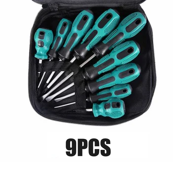 6/9Pcs/lot Precision Slotted Cross Screwdriver Set Magnetic Bit Repair Hand Tool Kit Household Appliances
6/9Pcs/lot Precision Slotted Cross Screwdriver Set Magnetic Bit Repair Hand Tool Kit Household Appliances