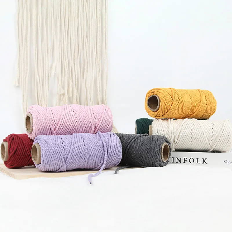 Macrame Cord Boho Nordic Bedside Handmade Tapestry Color Woven Decor Diy 4mm Three-strand Color Cotton Rope Arts and Crafts
Macrame Cord Boho Nordic Bedside Handmade Tapestry Color Woven Decor Diy 4mm Three-strand Color Cotton Rope Arts and Crafts