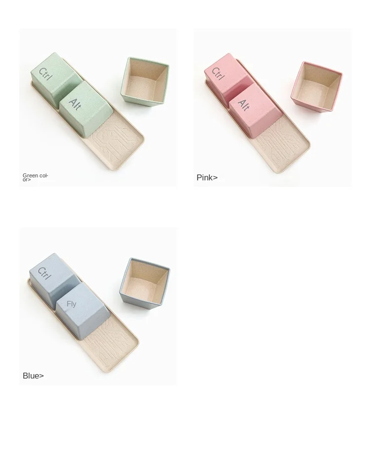 Description Picture 2 of item3pcs/Set Keyboard Cups With Tray Ctrl ALT DEL Mug Tea Coffee Milk Cup Container Creative Gifts WJ918