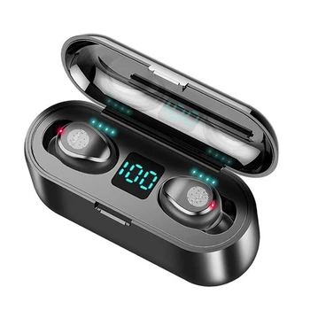F9 TWS Wireless Earphone Digital LED Display Bluetooth V5.0 Earbuds Bluetooth Headphone With 2000mAh Power Bank Headset With Mic
F9 TWS Wireless Earphone Digital LED Display Bluetooth V5.0 Earbuds Bluetooth Headphone With 2000mAh Power Bank Headset With Mic