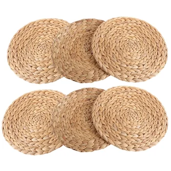 6Pack Round Woven Placemats for Dining Table, 7.8 Inch Straw Braided Placemat, Heat Resistant Non-Slip Weave Placemats
6Pack Round Woven Placemats for Dining Table, 7.8 Inch Straw Braided Placemat, Heat Resistant Non-Slip Weave Placemats